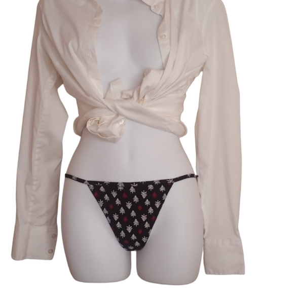 Victoria's Secret Christmas Trees V String Panty M - Picture 14 of 15